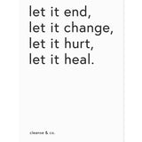 A4 Quote Print - Let it print A4 cleanse & co.