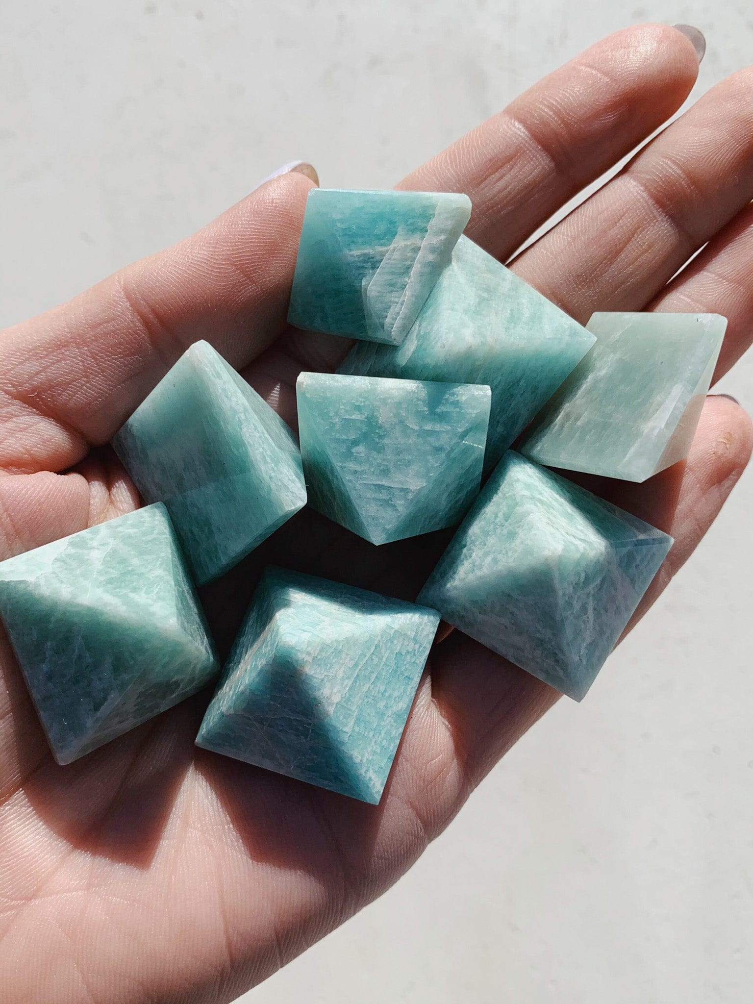 Amazonite Mini Pyramid - Intuitively Chosen cleanse & co.