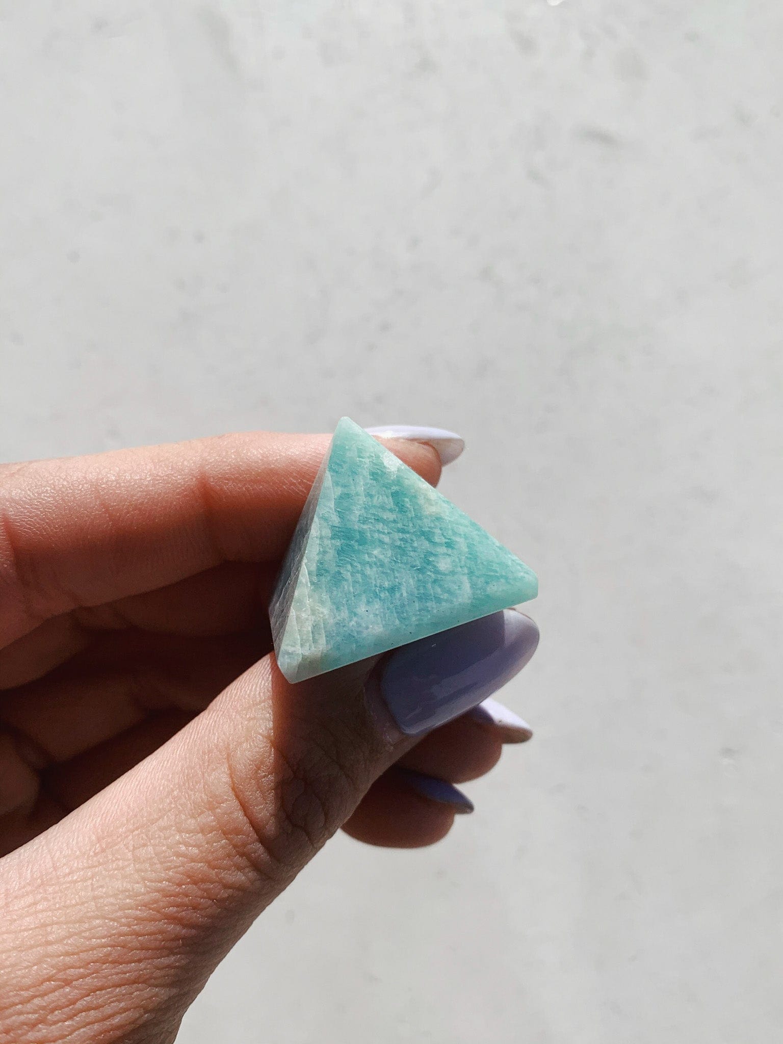 Amazonite Mini Pyramid - Intuitively Chosen cleanse & co.
