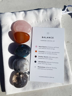Balance Crystal Kit - Hormone crystal kit cleanse & co.