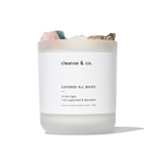 Covered All Bases Intention Crystal Candle - supported & abundant candle cleanse & co.