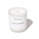 Mood Candle - Loved & Worthy candle cleanse & co.