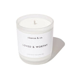 Mood Candle - Loved & Worthy candle cleanse & co.