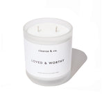 Mood Candle - Loved & Worthy candle cleanse & co.