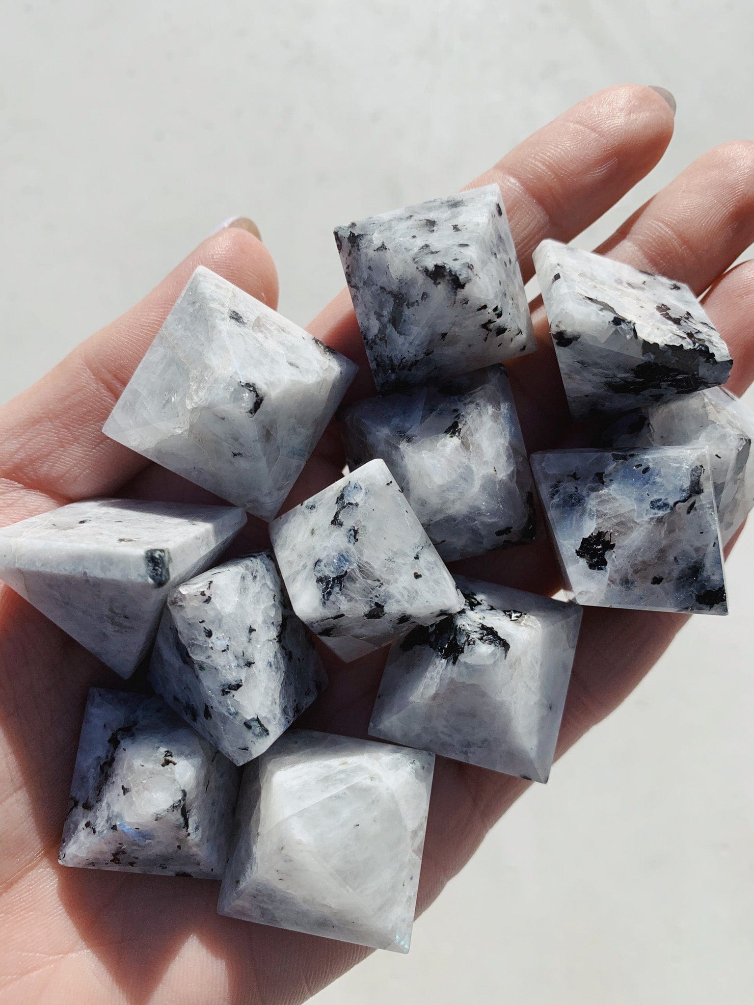 Rainbow Moonstone Mini Pyramid - Intuitively Chosen new cleanse & co.