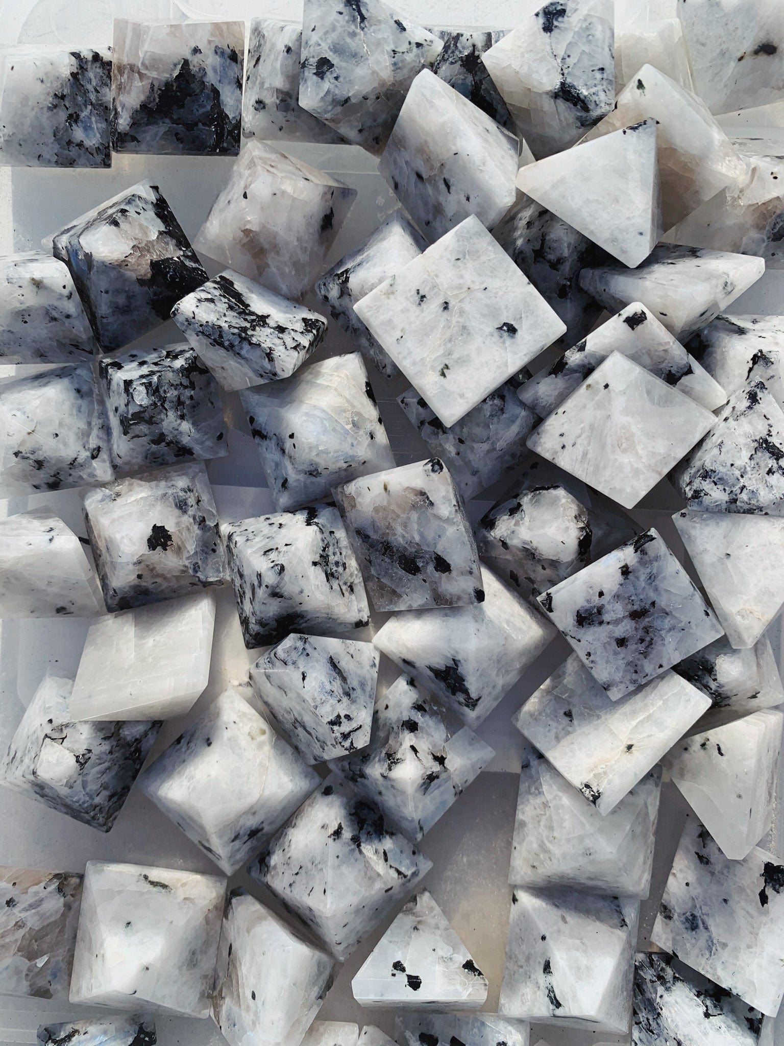 Rainbow Moonstone Mini Pyramid - Intuitively Chosen new cleanse & co.