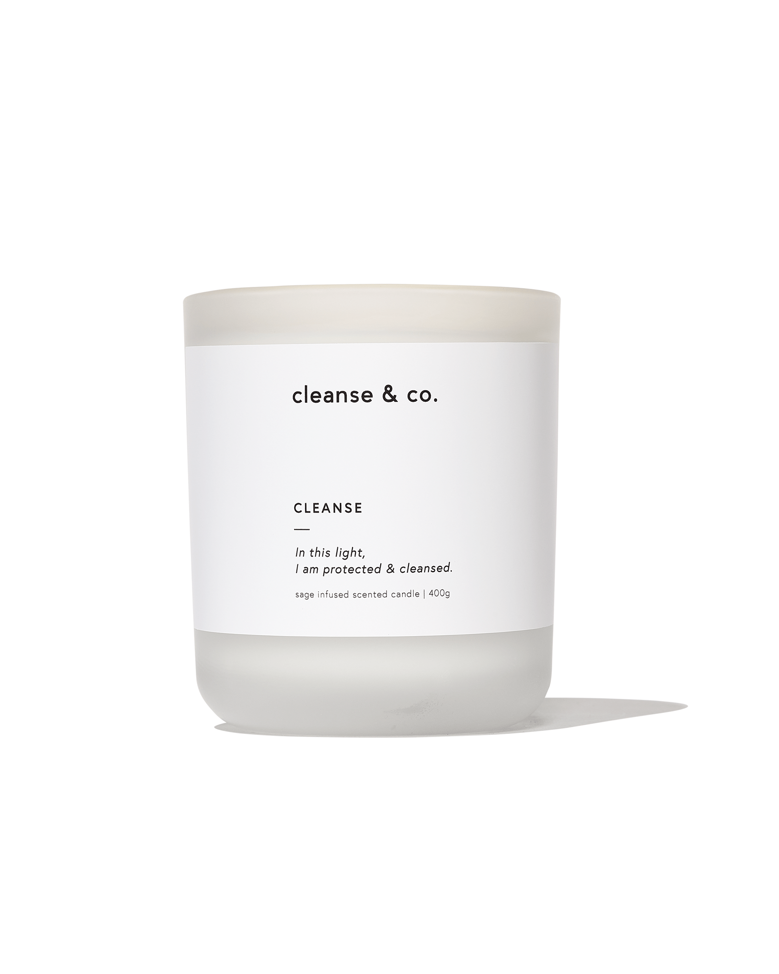 Sage Cleanse Intention Candle candle cleanse and co.