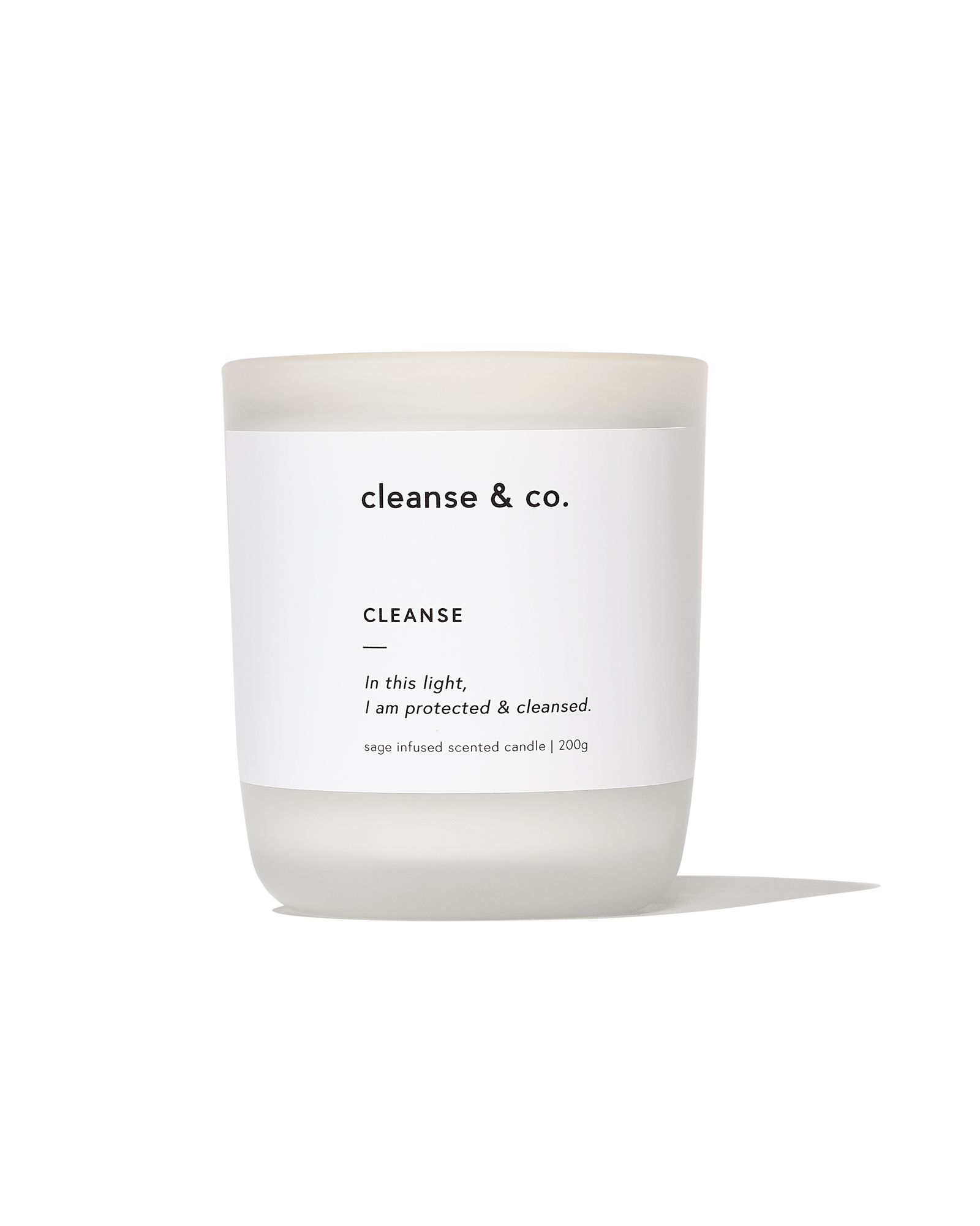 Sage Cleanse Intention Candle candle cleanse and co.