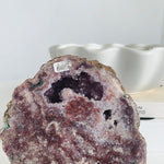 Statement Pink Amethyst with Stand 04 Crystal cleanse & co.