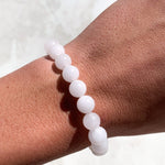 White Jade Tumble Bracelet bracelets cleanse & co.