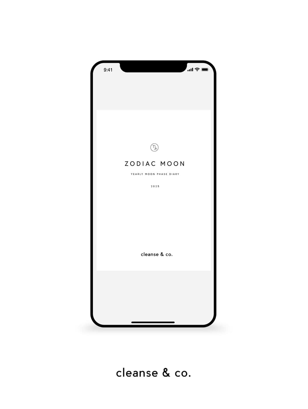 Zodiac Moon Diary 2025 - Digital eBook new cleanse & co.