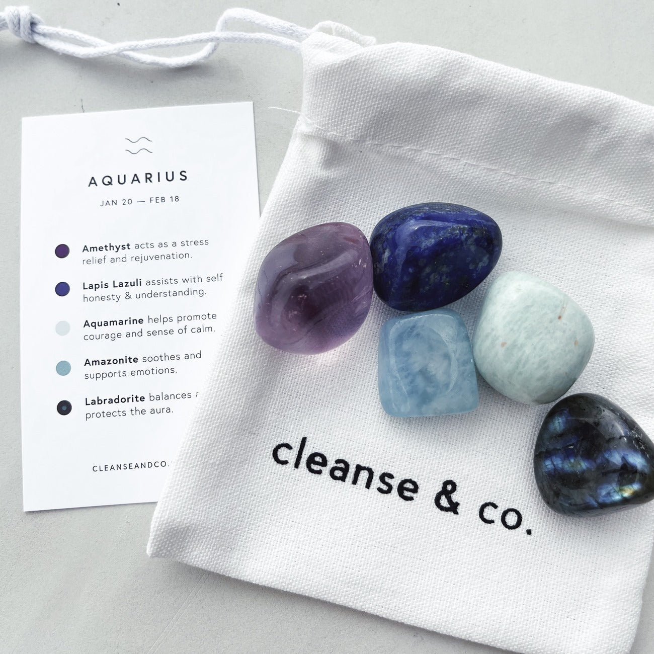 Aquarius on sale healing stones