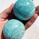 African Amazonite Sphere - Soothing/Healing Crystal cleanse & co.