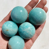 African Amazonite Sphere - Soothing/Healing Crystal cleanse & co.