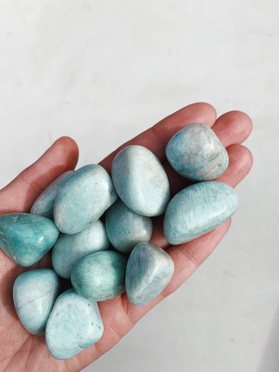 Amazonite Tumble - Soothing/Support tumbled cleanse & co.