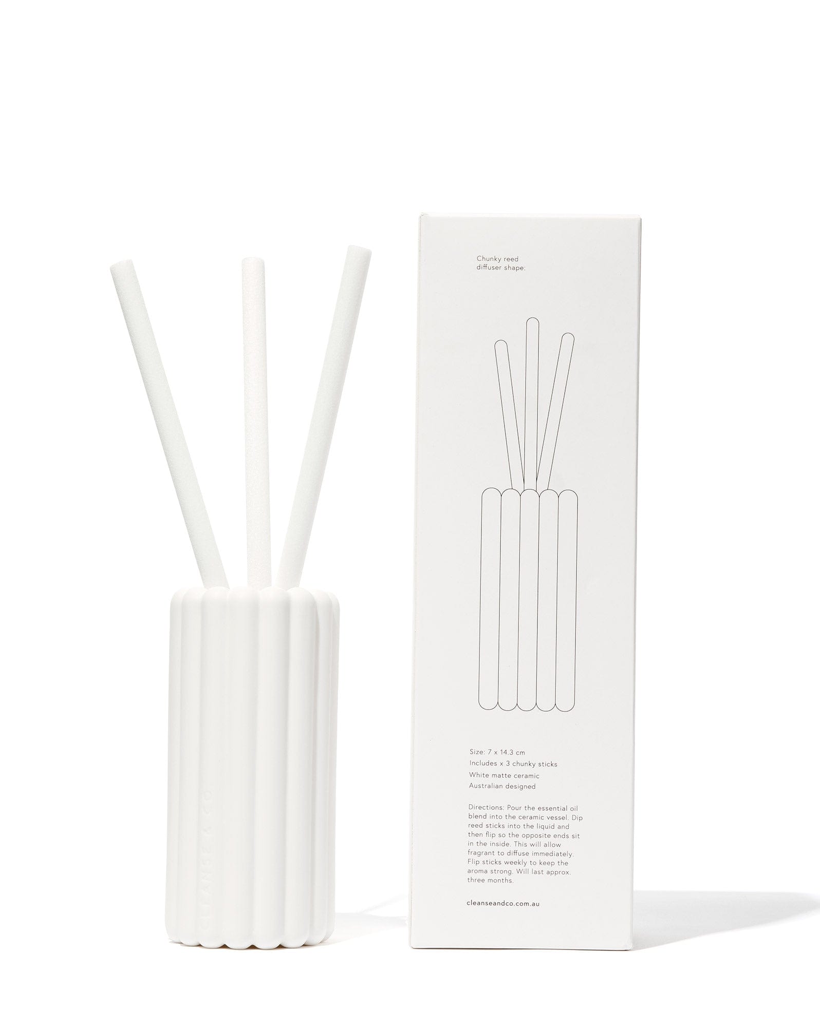 Ceramic Chunky Reed Diffuser Self & Home cleanse & co.