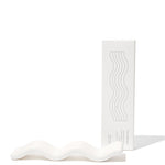 Ceramic Wavy Incense Holder Self & Home cleanse & co.