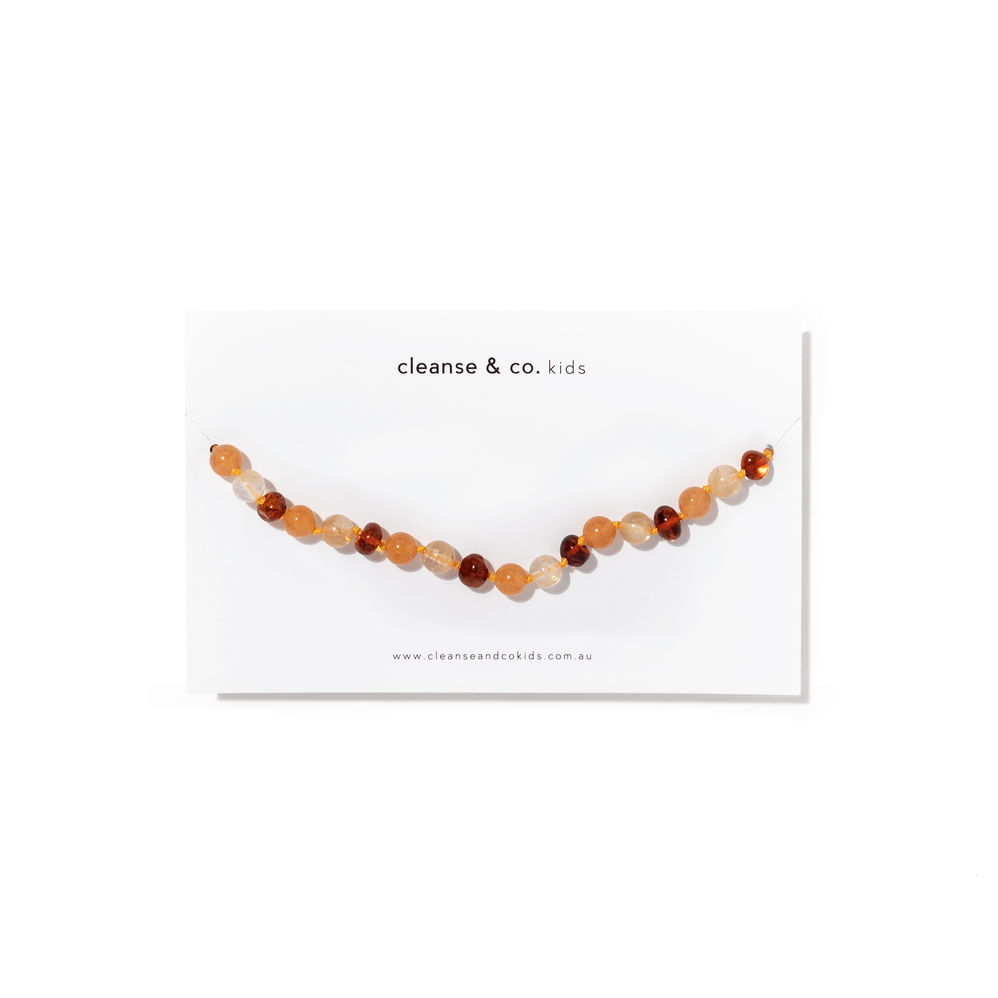 Cognac Quartz & Yellow Aventurine Necklace cleanse and co.