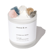 Covered All Bases Intention Crystal Candle - supported & abundant candle cleanse & co.