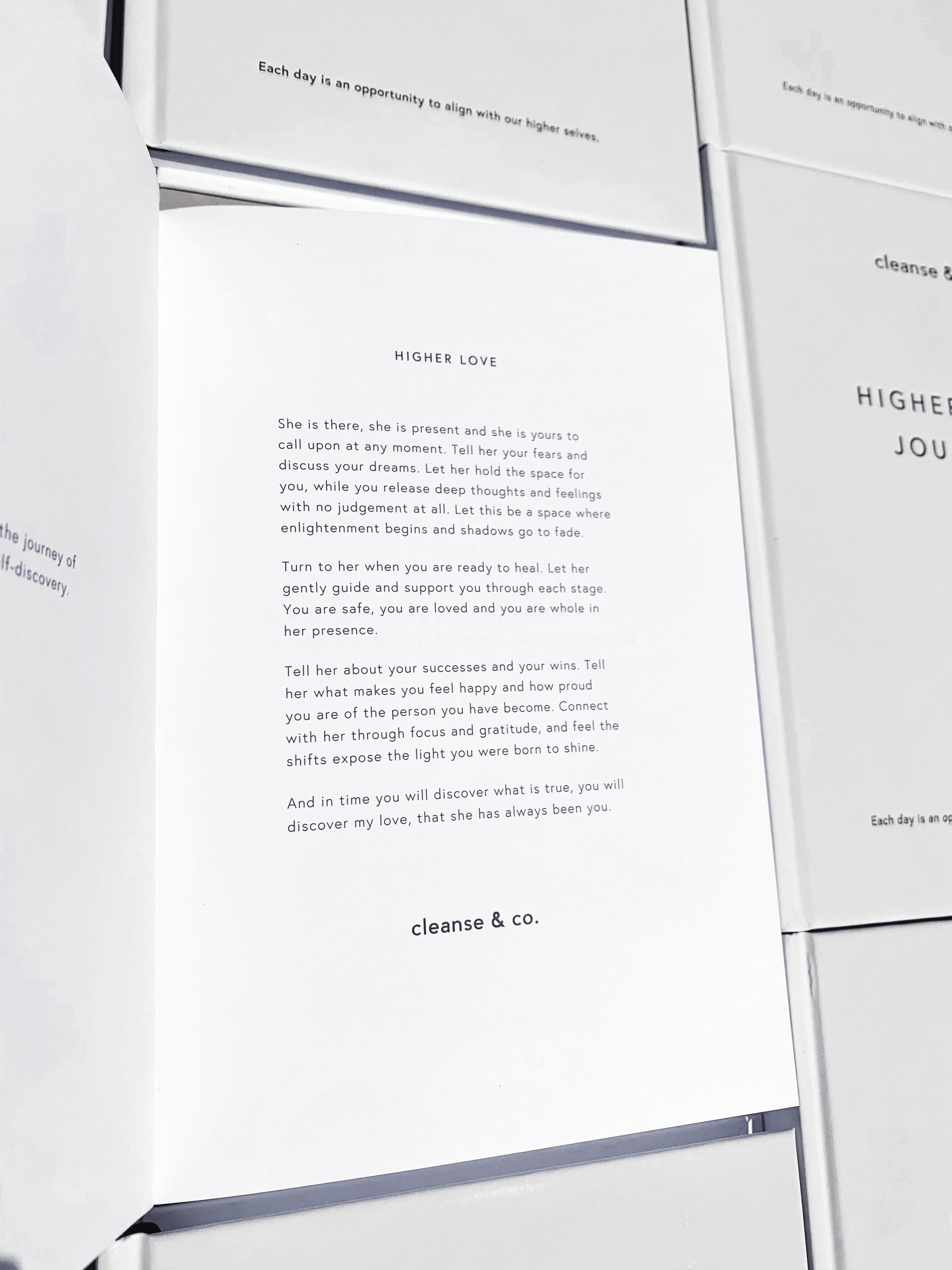 Higher Love Journal book, journal Hard Cover Book cleanse & co.