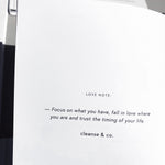 Higher Love Journal book, journal Hard Cover Book cleanse & co.