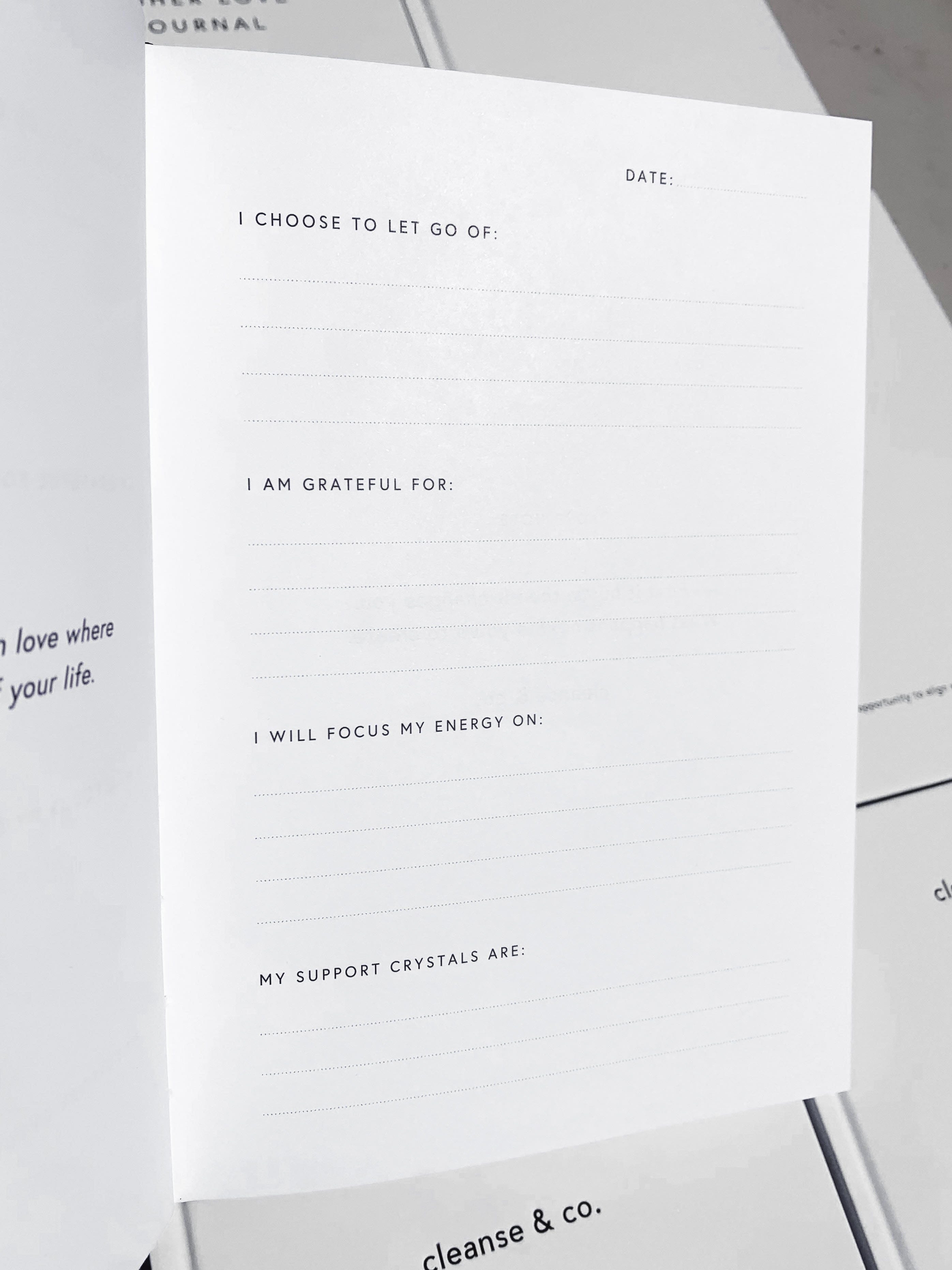 Higher Love Journal book, journal Hard Cover Book cleanse & co.