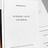 Higher Love Journal book, journal Hard Cover Book cleanse & co.