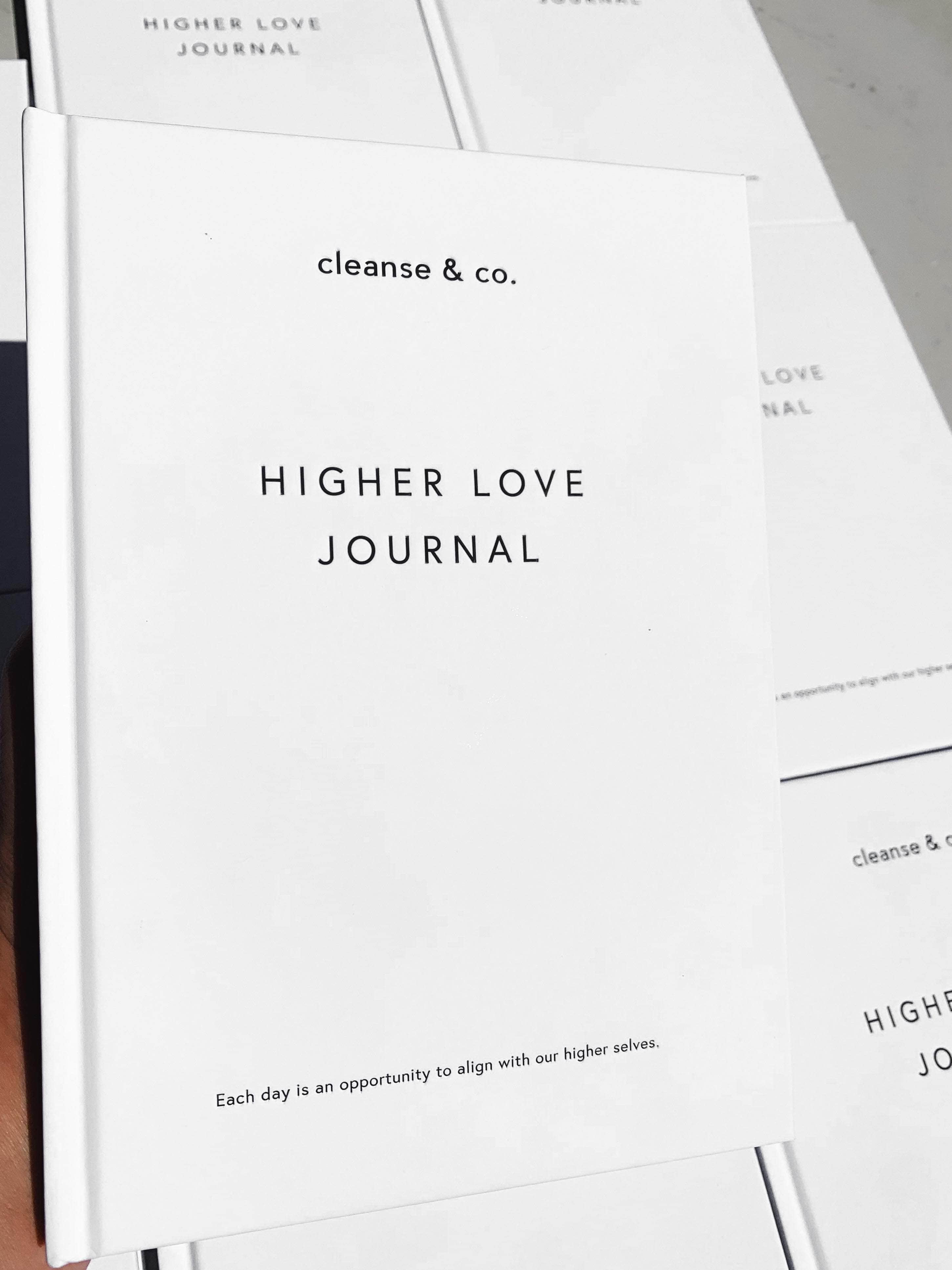 Higher Love Journal book, journal Hard Cover Book cleanse & co.