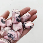 Light Rhodonite Tumble - Gentle/Letting go tumbled cleanse & co.