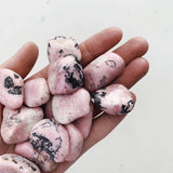 Light Rhodonite Tumble - Gentle/Letting go tumbled cleanse & co.