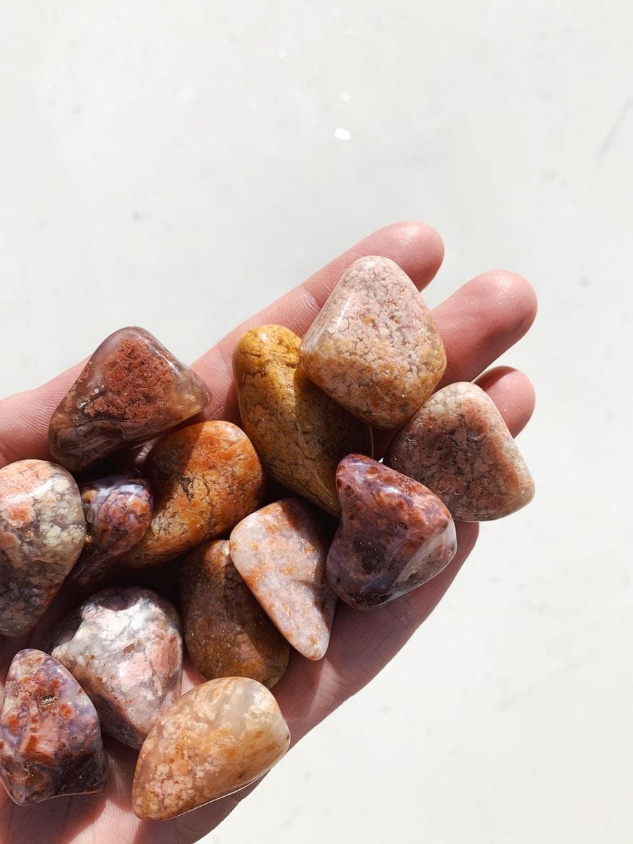 Pink Moss Agate Tumble - Growth/Passion tumbled cleanse & co.