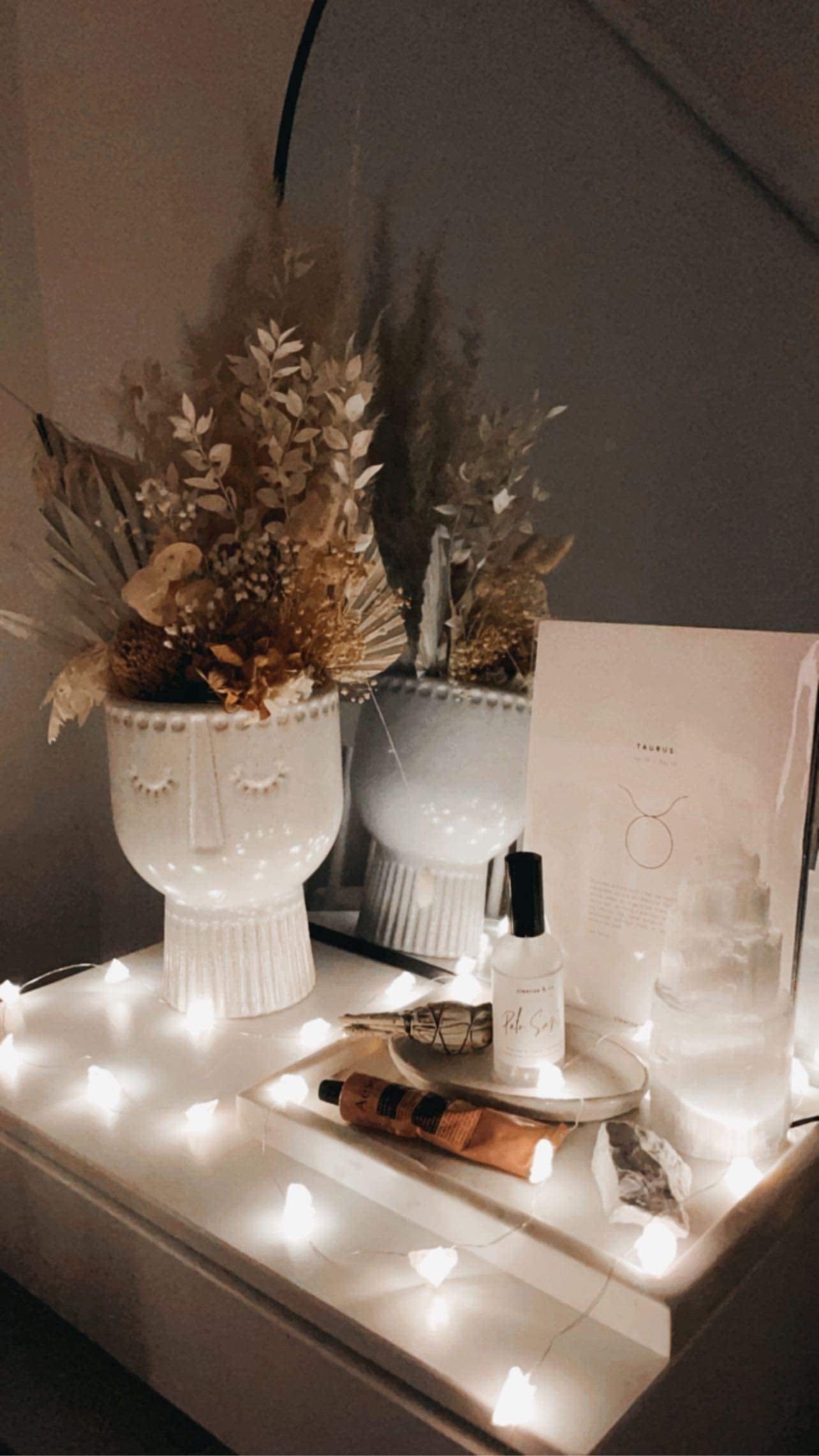 Rose Quartz Fairy Crystal String Lights Self & Home cleanse & co.