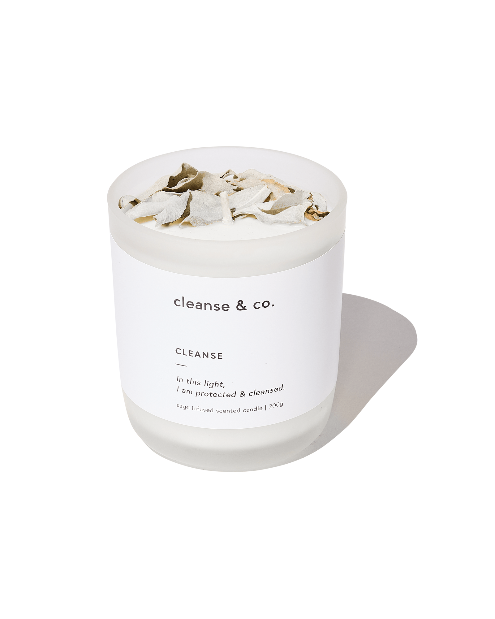 Sage Cleanse Intention Candle candle cleanse and co.