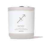 Sagittarius Zodiac Crystal Candle candle cleanse and co.