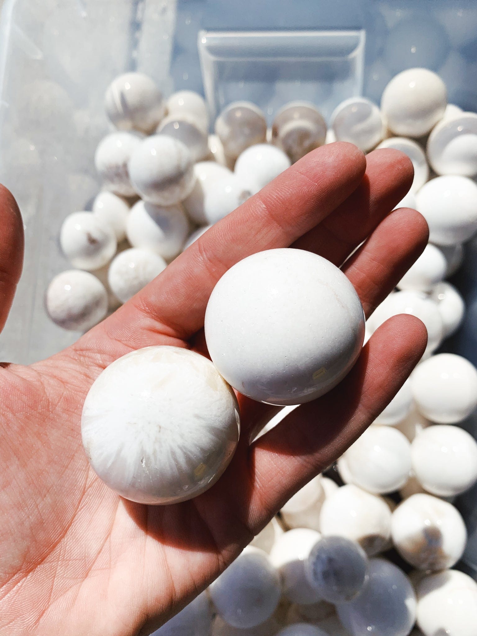 Scolecite Sphere - Intuitively Chosen sphere cleanse & co.