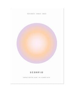 Scorpio Aura - Zodiac Print print cleanse & co.