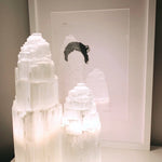 Selenite Tower Lamp Self & Home 15-20cm cleanse and co.