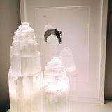 Selenite Tower Lamp Self & Home 15-20cm cleanse and co.