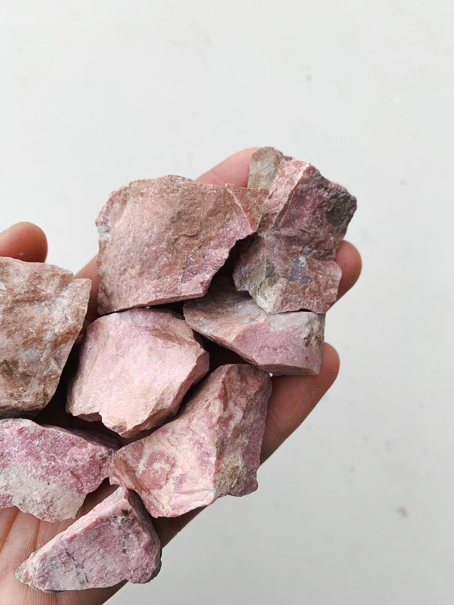Small Raw Rhodonite - Intuitively Chosen raw cleanse and co.