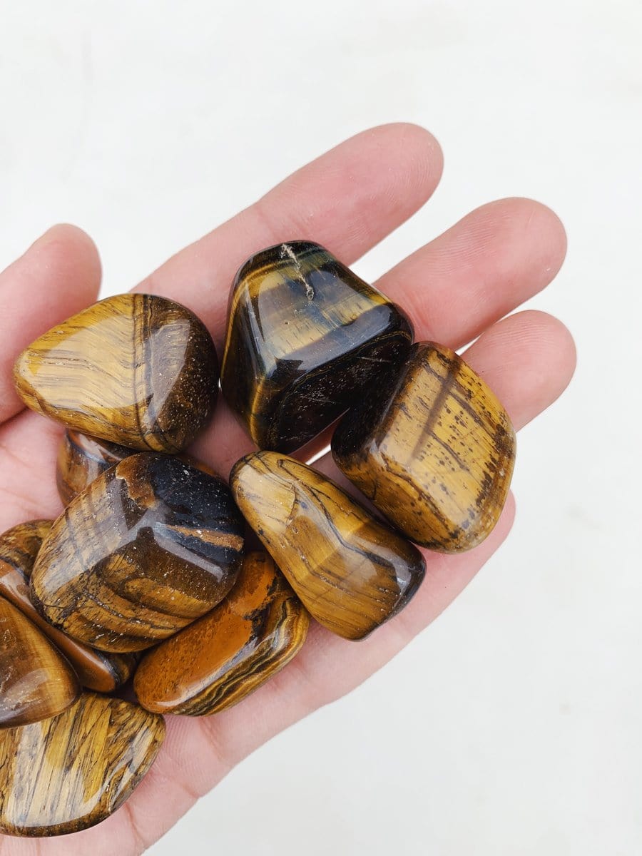 Tigers Eye Tumble - Focus/Clarity tumbled Mini cleanse & co.