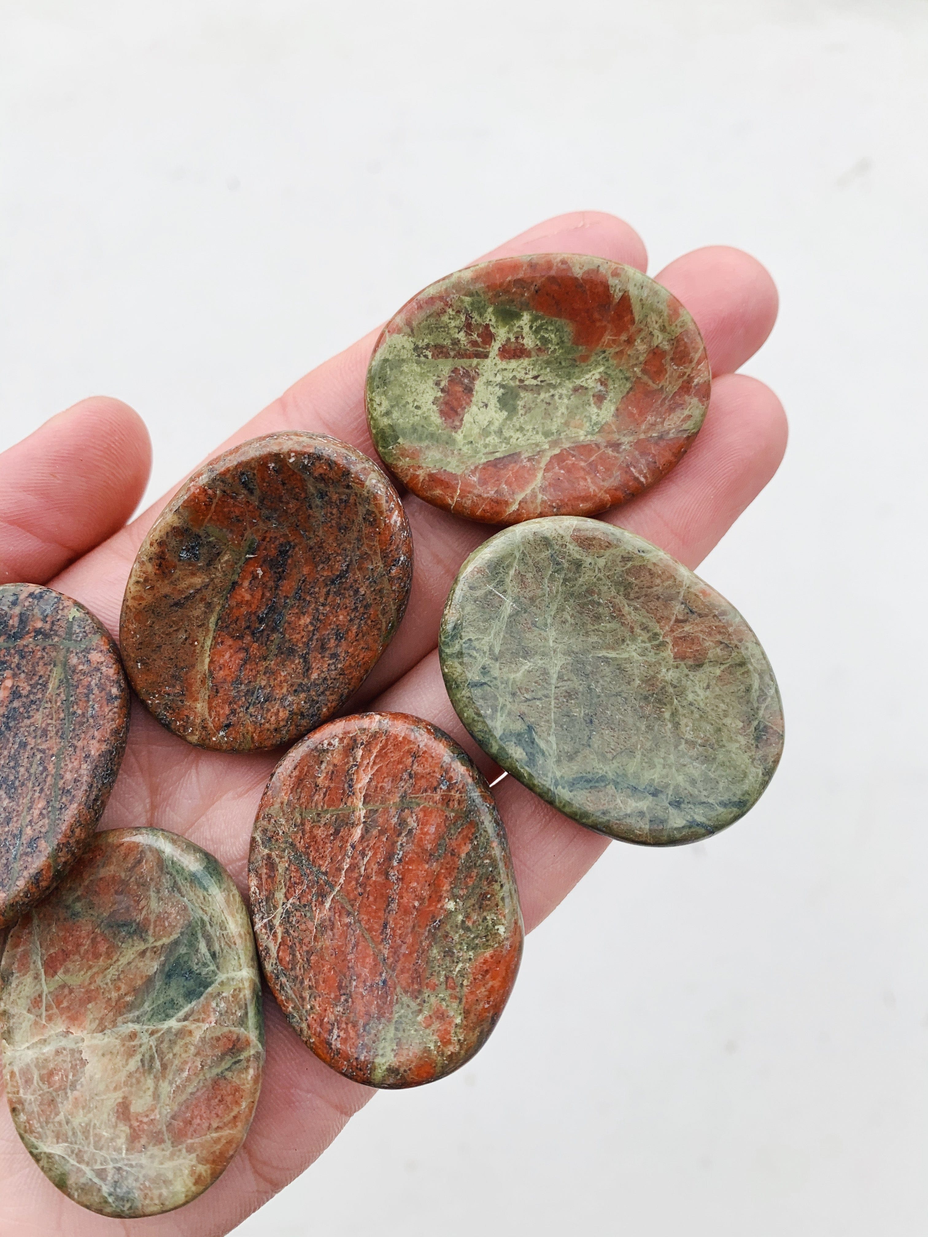 Unakite Worry Stone worry stone cleanse & co.