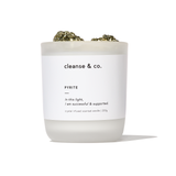 Pyrite Intention Crystal Candle - successful & supported
