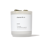Pyrite Intention Crystal Candle - successful & supported