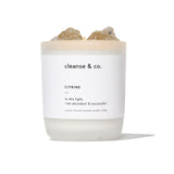 Citrine Intention Crystal Candle - abundant & successful