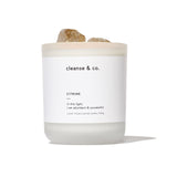 Citrine Intention Crystal Candle - abundant & successful