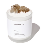 Citrine Crystal Candle