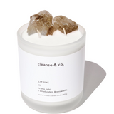Citrine Crystal Candle