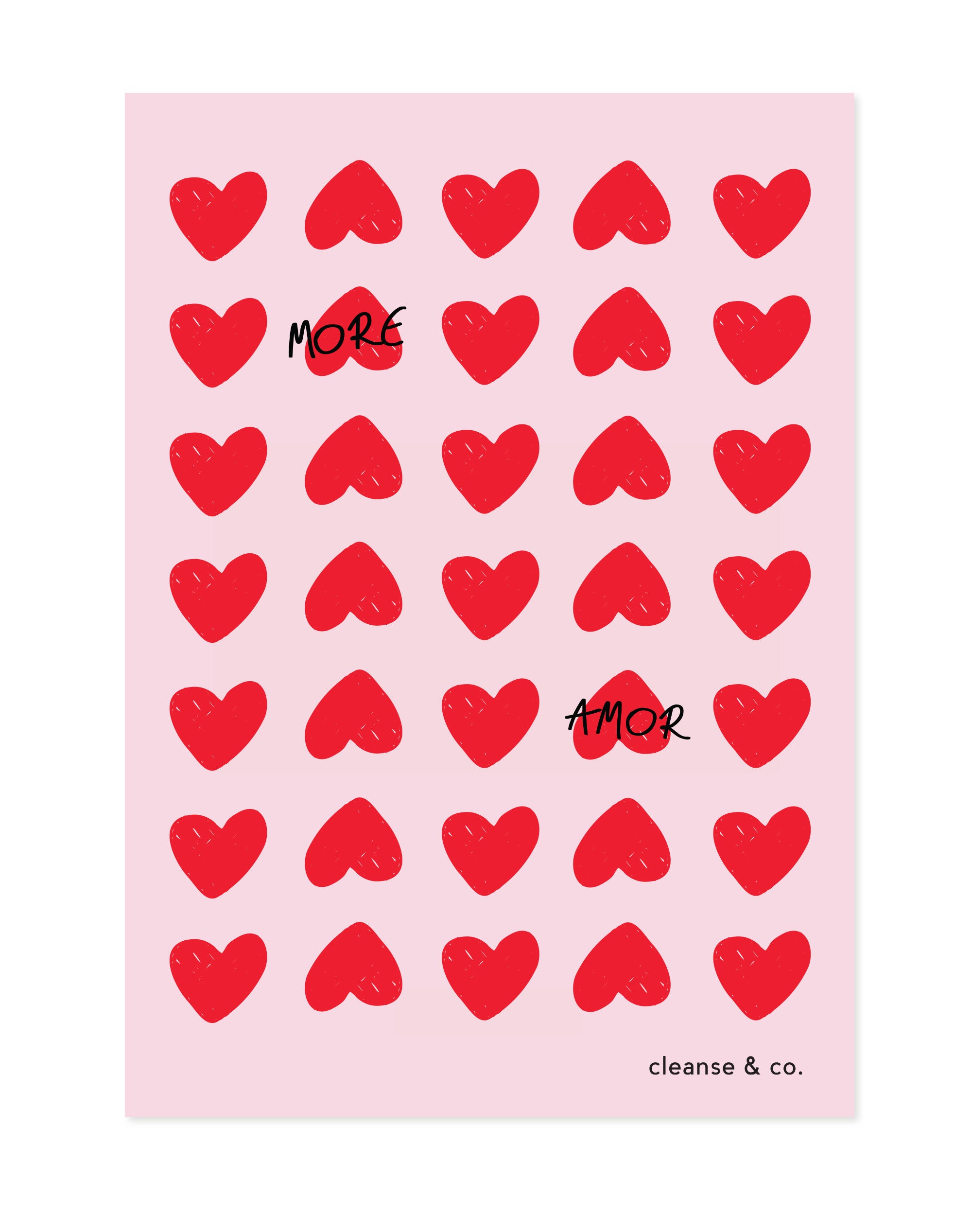 More Amor Hearts - Valentine's Day A4 Print