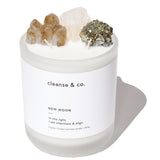 New Moon Intention Crystal Candle