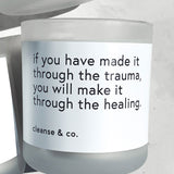 Quote Candle 400g - Healing